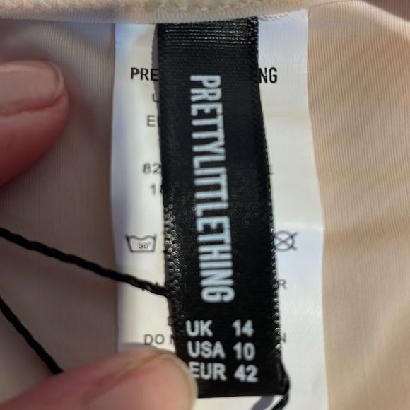 Pretty Little Thing Stone Tie Side Bikini Bottom Only - Size 10 New With Tags - Picture 5 of 6